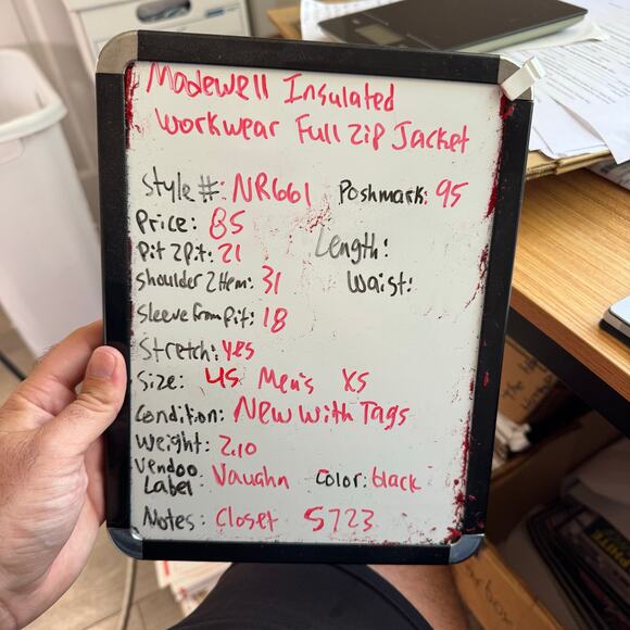 Madewell Insulated Workwear Full Zip Jacket US Men's XS New - Picture 7 of 7